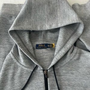 A Ralph Lauren Grey Hoodie.Size XXL Slightly used Zip Up Hoodie..